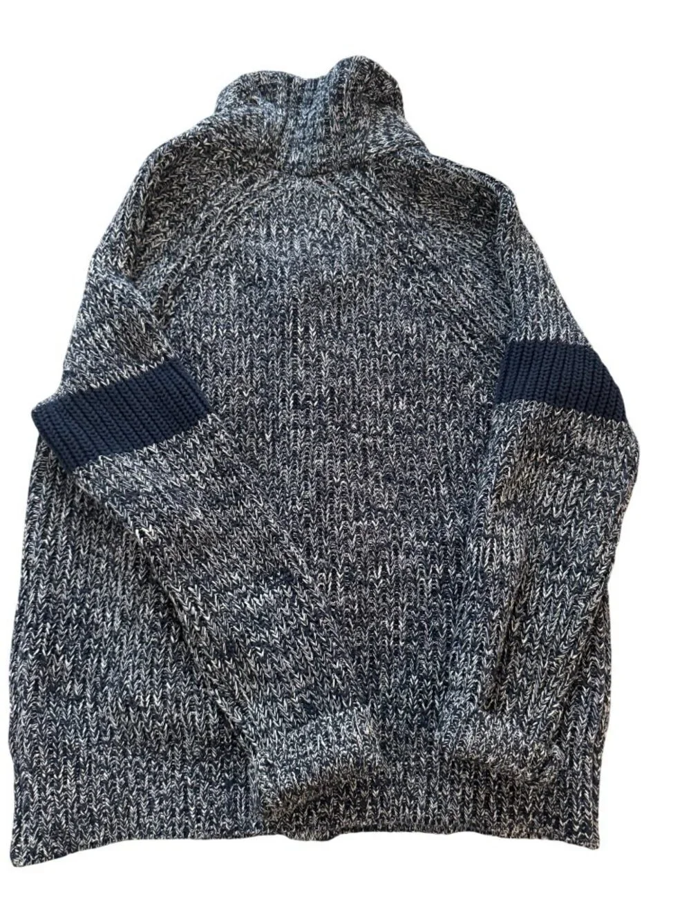 Banana Republic Mens Shawl Collar Button Front Cardigan Size XL Blue Gray Casual
